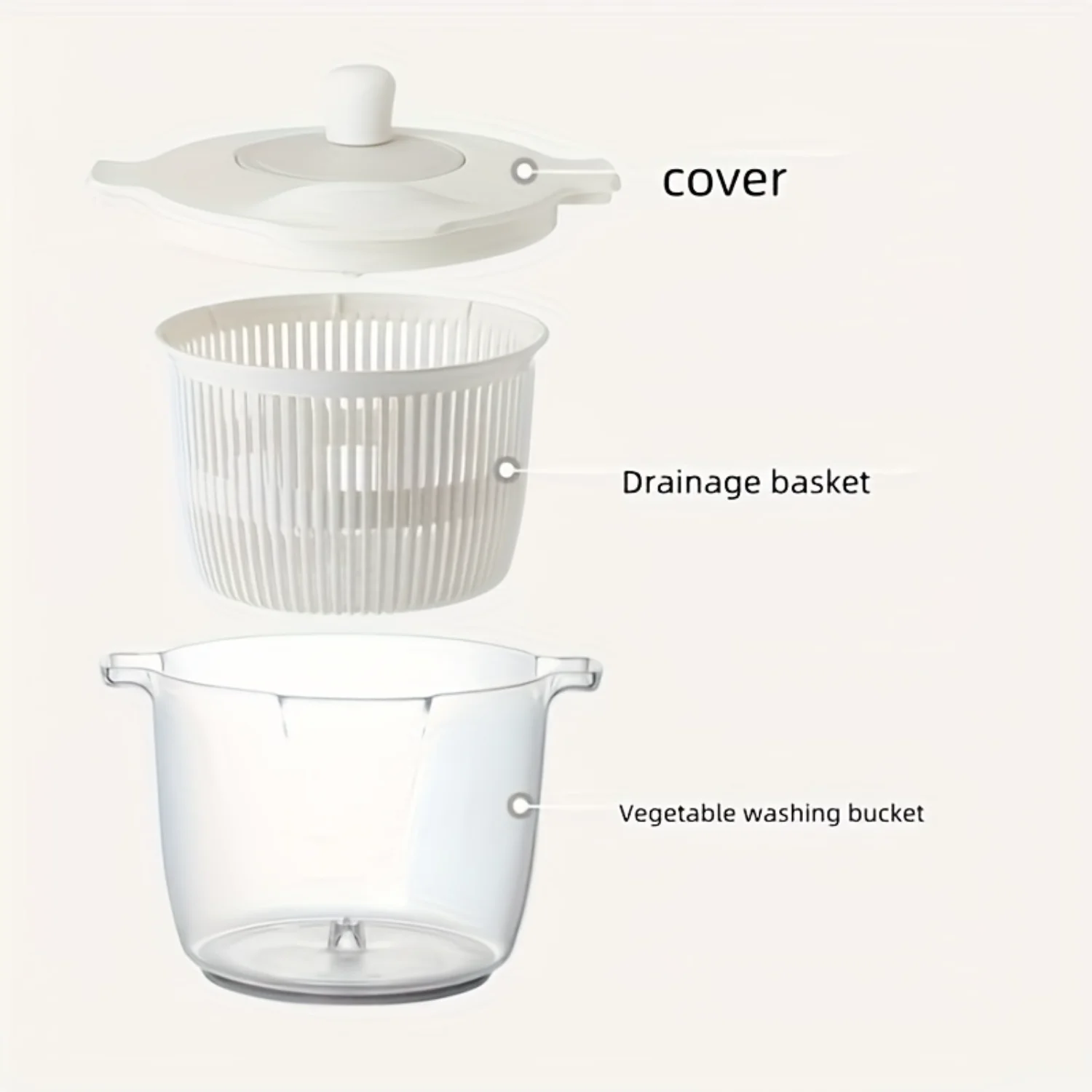 Vegetables Dryer, Salad Spinner, Fruits Basket, Vegetables Washer Dryer, Fruit Drainer, Lettuce Spinner, Drain Basket, Colander