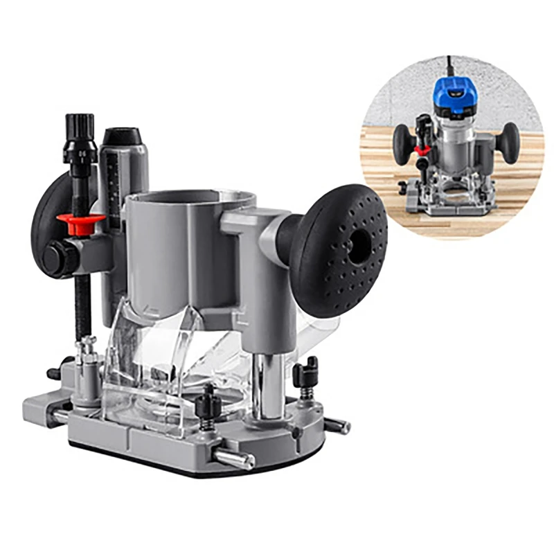 

New Press-in Dual Handle Compact Plunge Router Milling Trimming Machine Base for Electric Trimming Machine Power Tool 65mm