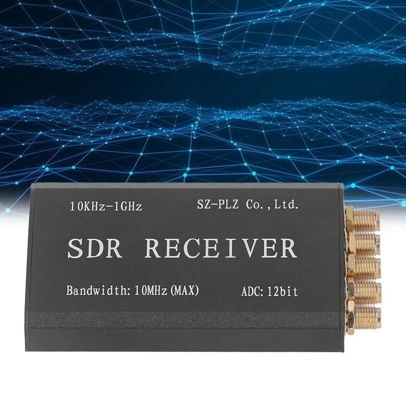 RSP1 SDR Receiver Aluminum Alloy Simplified Software Defined Radio Receiving Module 12Bit 10K-1Ghz Bandwidth