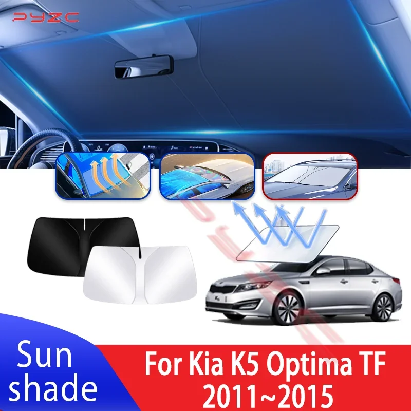 

Car Sun Visor For Kia K5 Optima TF 2011~2015 2012 2013 2014 Auto Front Windshield Sunshade Heat Insulation Summer Accessories