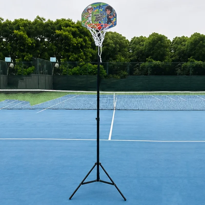 Portable Tennis Balls Throwing Target Frame Adjustable Tennis Ball Thrower Durable Throw Ball Trainer Stable Sports Equipment