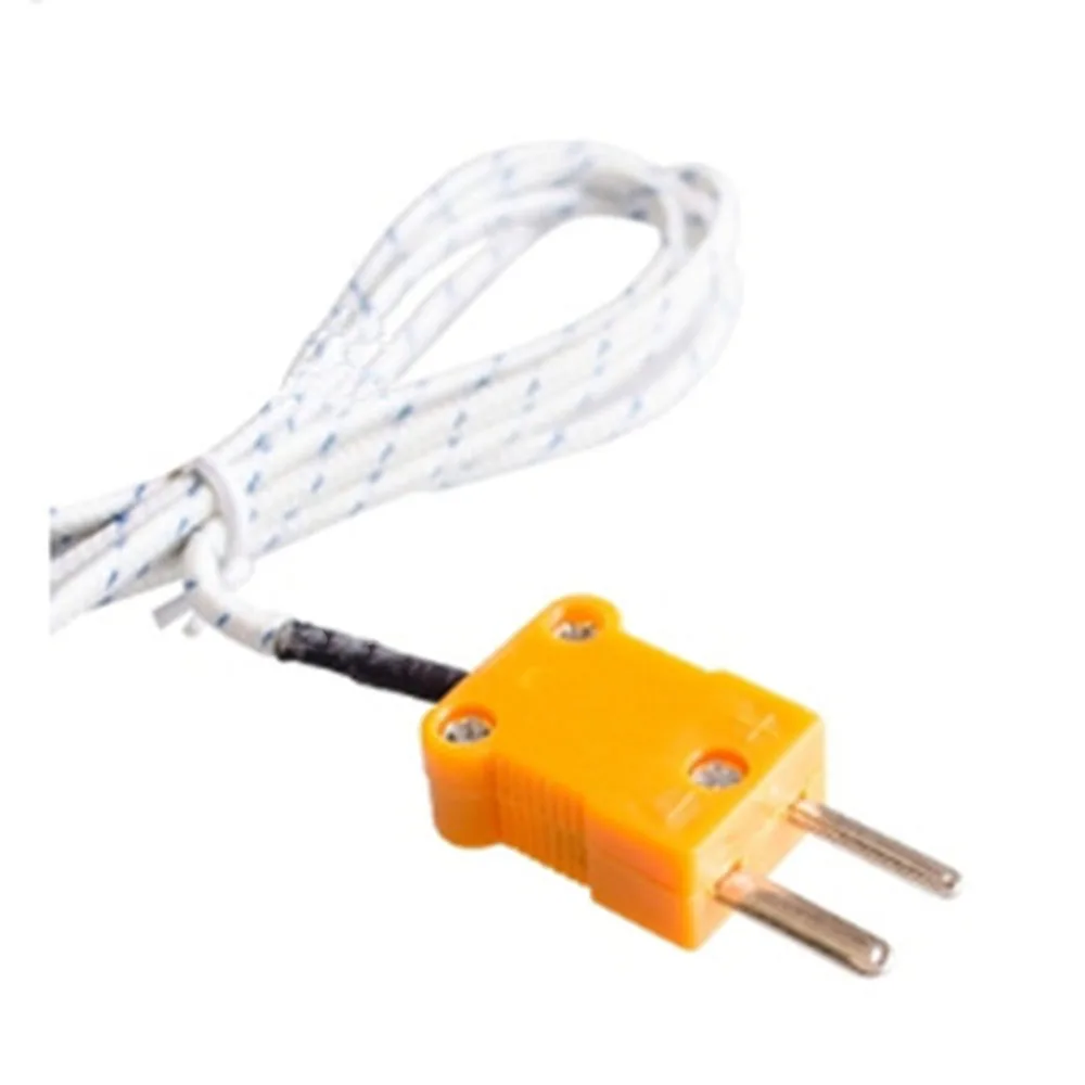1M 100CM K Type Thermocouple Temperature Measuring Probe Sensor Cable Wire For Thermometer Sensor Module Fiberglass High Quality