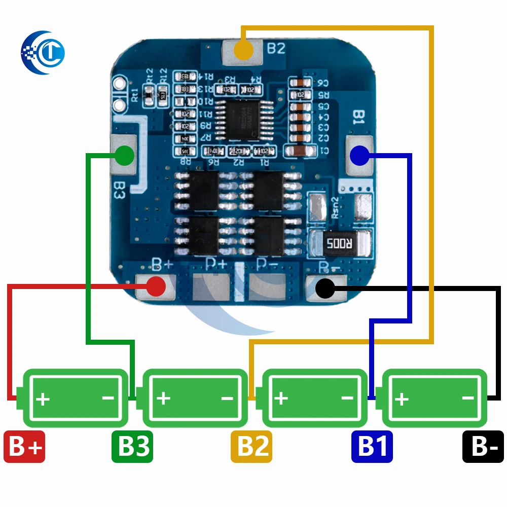 4S 3.2V 12.8V LiFePO4 Protection Board 10A, Charger Module for 18650 Lithium Iron Phosphate Battery