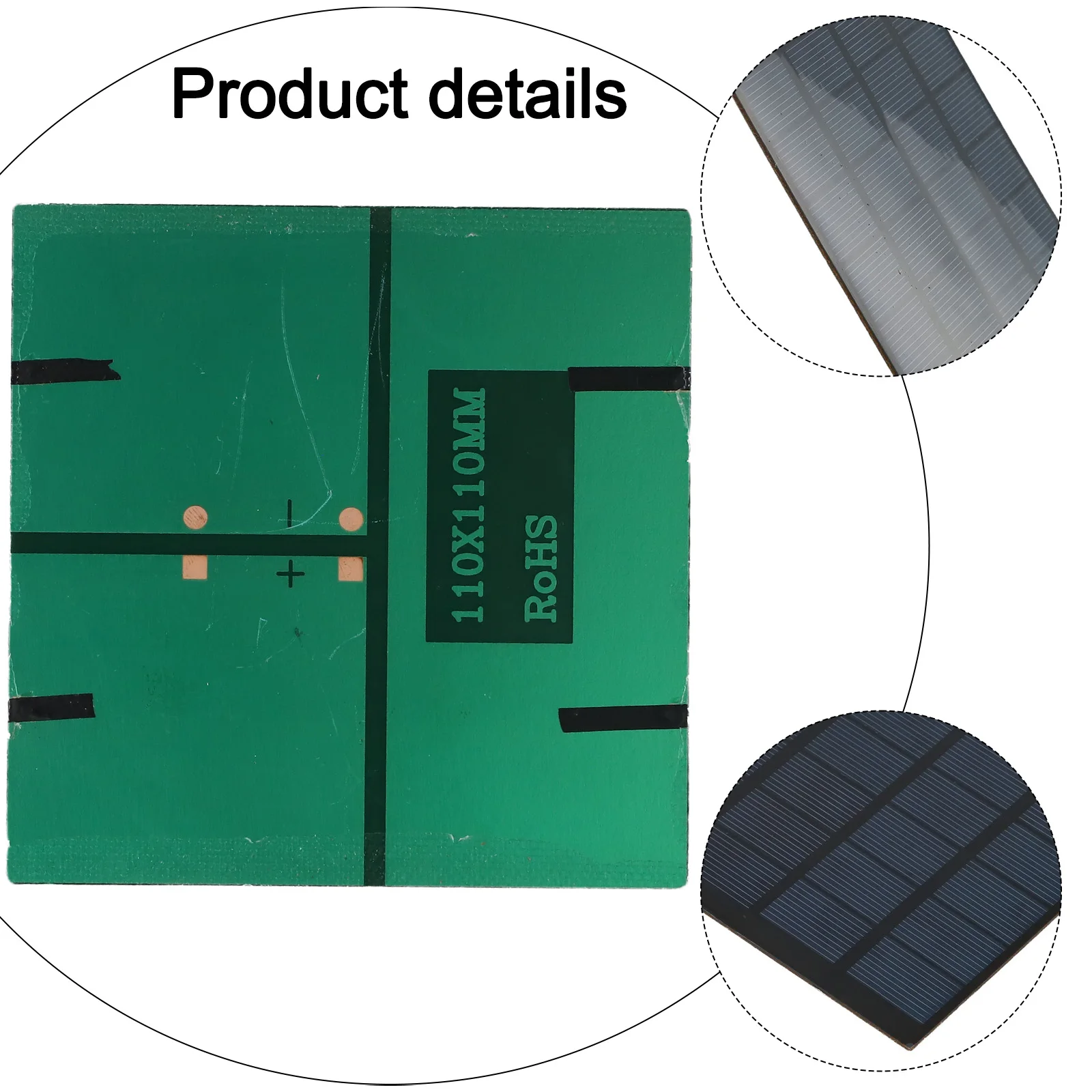 1/2 szt. 110*110*2MM Panel słoneczny 1.5W 6V przenośna szybka ładowarka zewnętrzna ładowarka słoneczna polikrystaliczna elektryczna ulepszenia domu