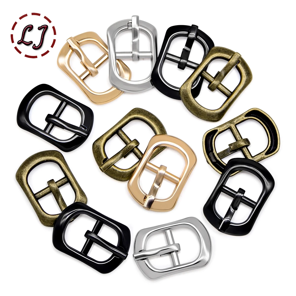 New 30pcs 10mm Silver Gold Bronze Small Metal Pin Buckles For Shoes Belt Garment Accessories Doll DIY Crafts Handmade Sewing