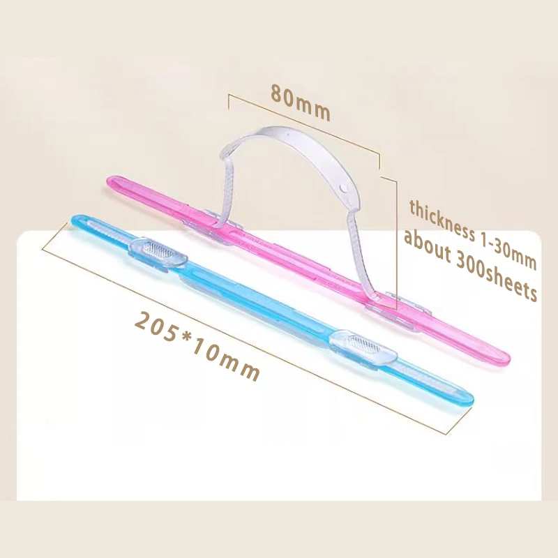 10pcs Binding Clips Strip 2 Hole Loose Leaf Clips A4 Paper Fasteners DIY Album Scrapbook File Folder Notebook Accessories