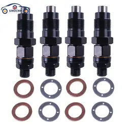 ME201844 9430610435 4PCS Diesel Fuel Injectors Nozzles 8 Ring Replace Kit For Mitsubishi Delica Spacegear Pajero 4M40 4M40T 2.8L