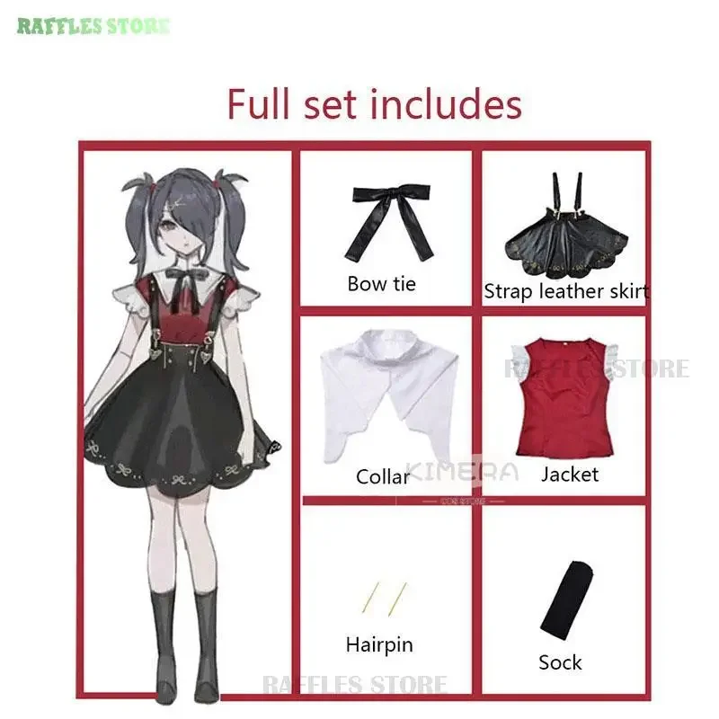 2025 Nuovo Gioco NEEDY GIRL OVERDOSE KAngel Ame-Chan Costume Cosplay Needy Streamer Ragazze Gotico Lolita Abito Nero Halloween Fa AA