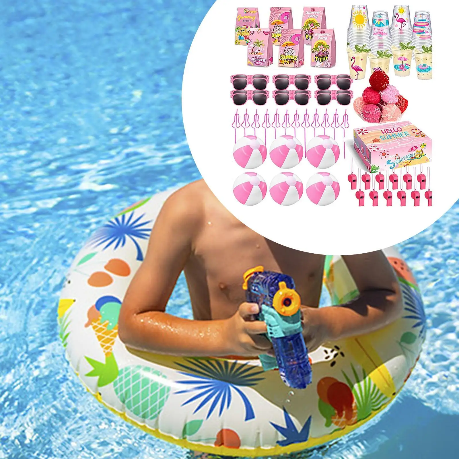 

Beach Pool Party Favors Sunglasses for Kids for Backyard for Summer Vacation