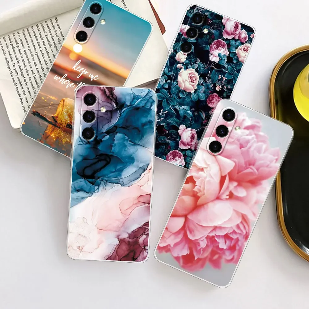 For Samsung S24 Case Coque Cover For Samsung S24 Plus Clear Soft Silicone TPU Phone Cases For Samsung Galaxy S24 Ultra Fundas