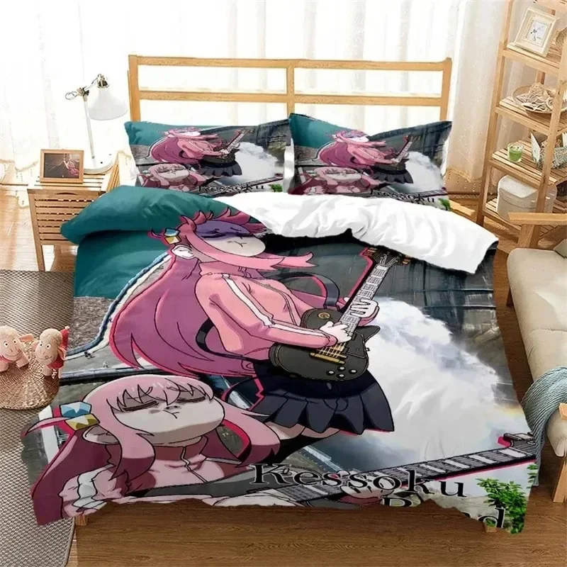 

Bocchi the Rock 3D NEW Duvet Cover Pillowcase Bedding Set Adult Boy Girl Bedroom Decoration Children Single Double Large