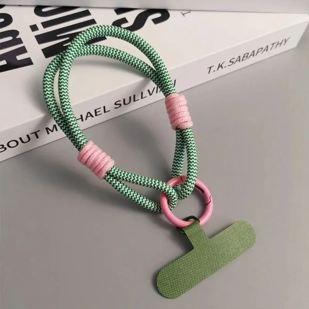 

Universal Nylon Phone Lanyard Candy Colors Phone Accessories Anti-lost Rope Keychain Simple Hanging Rope