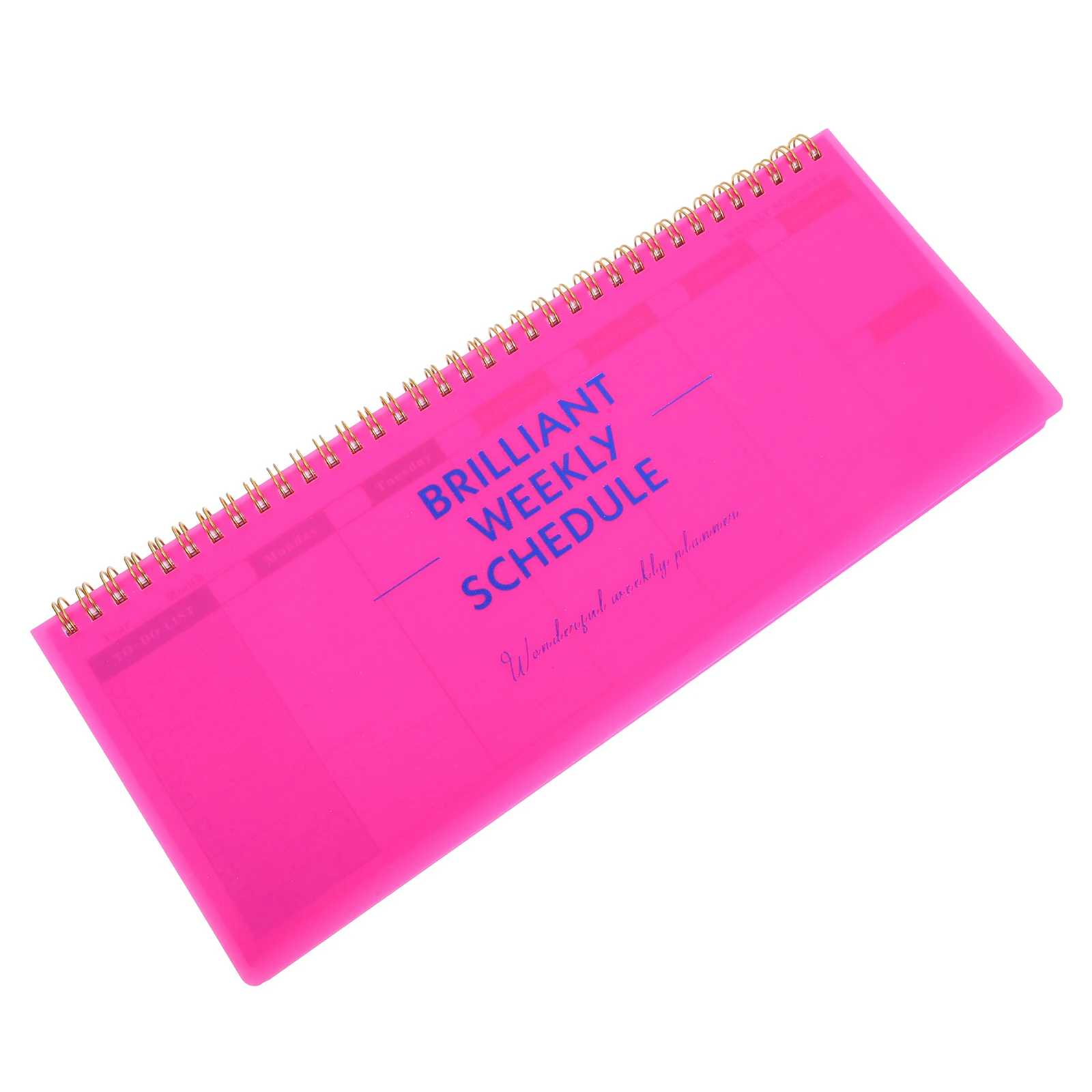 

Weekly Planner Desk Pad Spiral Calendar Dashboard Daily Hourly Schedule Blank Notepad Tear Off Memo Tabs Appointment Book