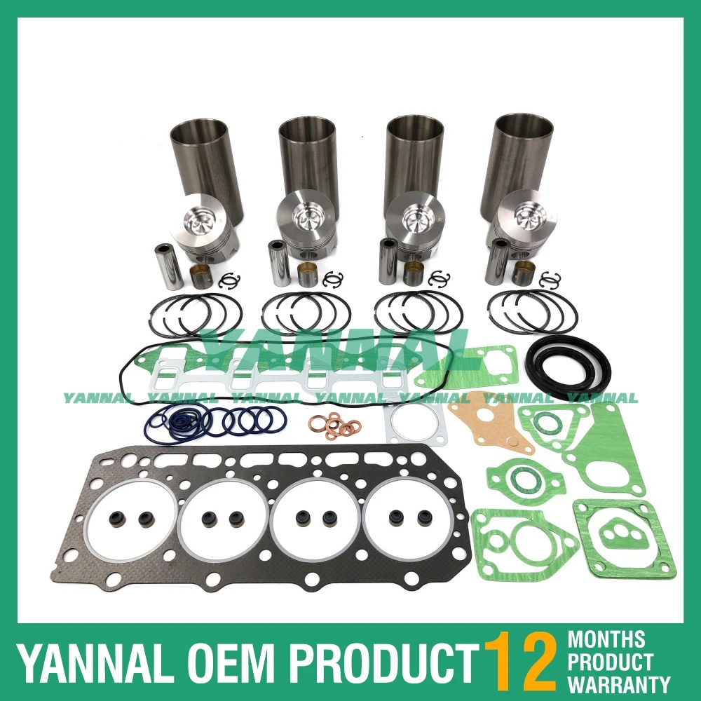 

Комплект гильз цилиндров 4D84-2 с набором прокладок для двигателя экскаватора Yanmar