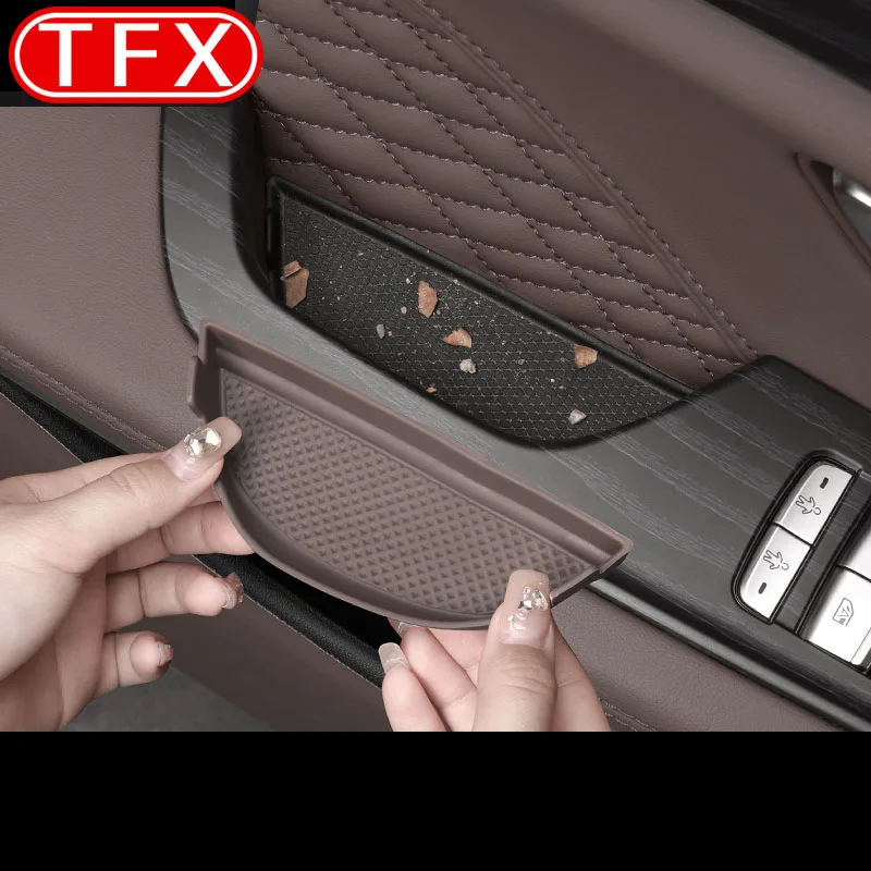 

For BYD Han 2022 2023 2024 Car Styling Interior Door Handle Storage Door Slot Pad Decorative Items Modification Auto Accessories