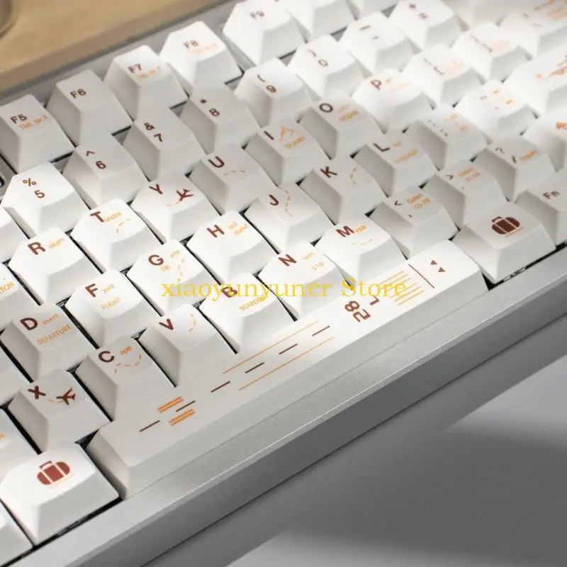 P9JB Flight Plan Keycaps PBT Dye Sublimation Original Height Keycap for 60 80 61 64 68 75 Mechanical Keyboards