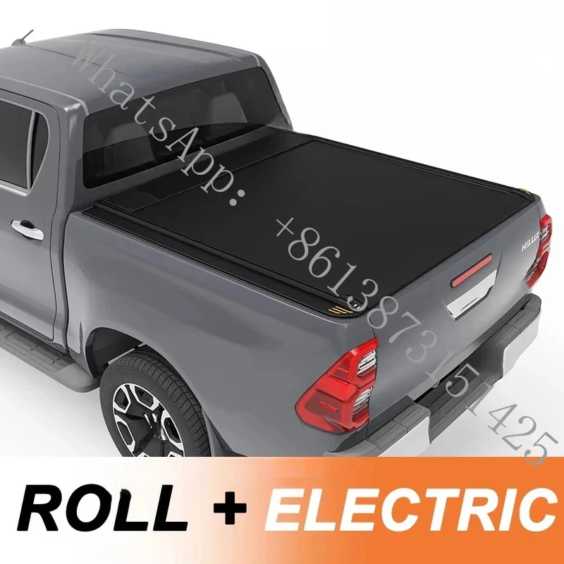

Suitable Retractable Tonneau Cover Aluminum Alloy Roller Shutter Truck Bed Covers Compatible