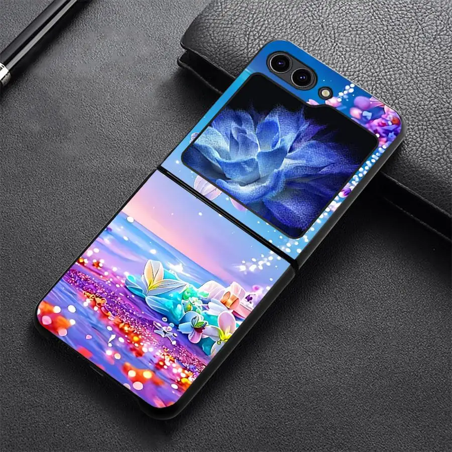 Phone Cover Case for Samsung Galaxy Z Flip 8 Z Flip 7 6 5 4 3 Flip5 Flip6 Flip7 FE Flip3 Flip4 Fairy Butterfly Sky