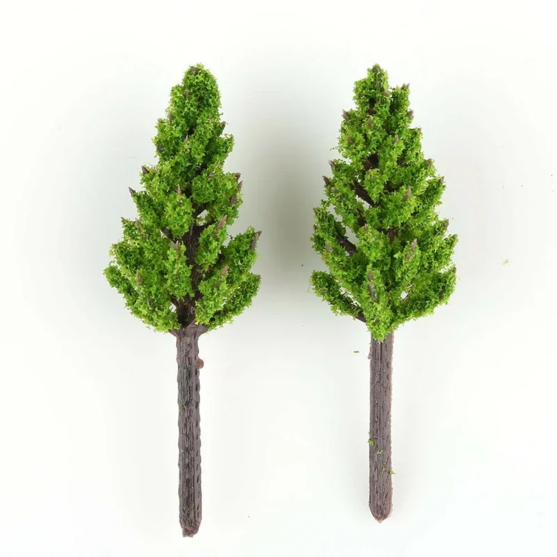 100Pcs 38mm Model Pine Trees Train Scenery For N Z Scale Building Street Layout Garden Statues & Sculptures Garden Decor