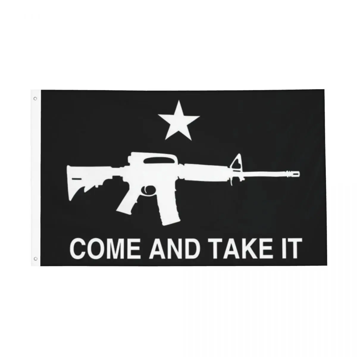 

Come And Take It Gonzales AR 15 2nd Amendment 2A Constitution Flag Decor 3x5FT Vintage Outdoor Lawn Fade Resistant Drapey Bright