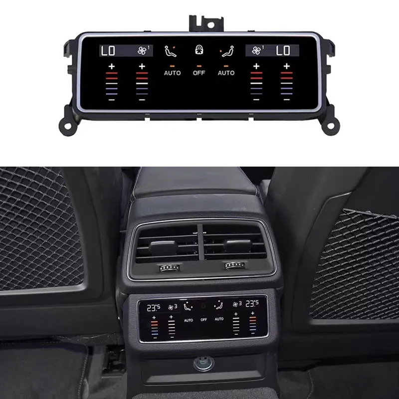 AC Panel Rear Seat Air Conditioning Climate Board For Audi A6L A6 A7 C8 2019~2023 Voice Control LCD Touch climate Control Screen