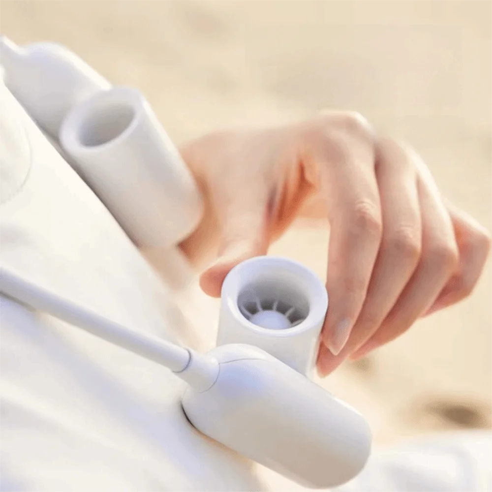 Wearable Adjustable Air Outlet Neck Fan Strong Wind Portable Cooling Fan Lightweight USB Rechargeable Bladeless Fan Office Use