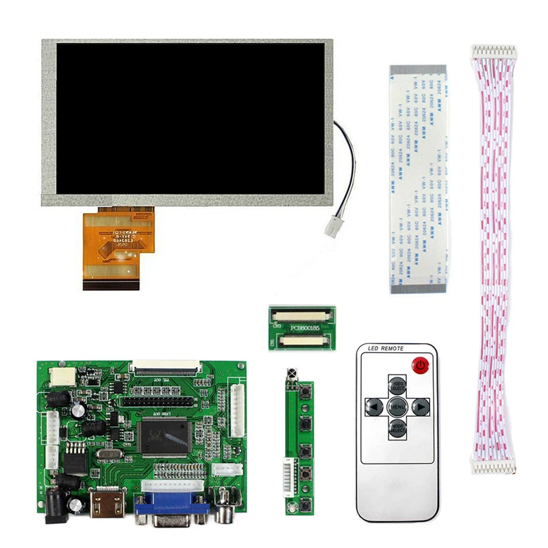 

6.2 inch LCD screen HSD062IDW1 A00 A01 A02 driver board HDMI VGA 2AV 50pin to 60pin driver board TTL LVDS controller board