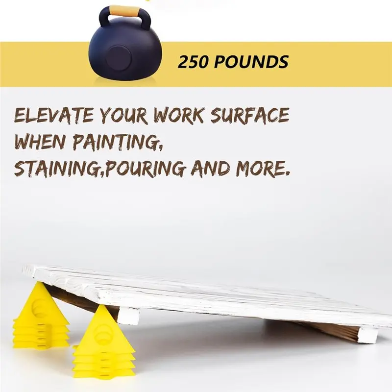 DTA4-40 Pcs Painters Pyramids Small Cone Paint Stands, Cabinet Door Painting Supports For Canvas & Furniture