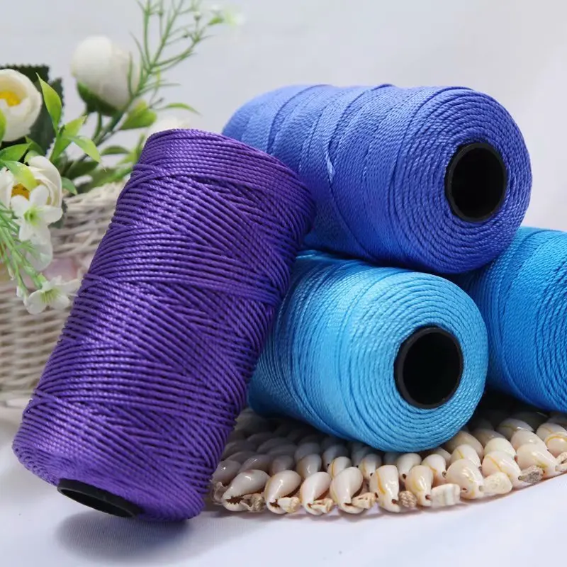 200 Grams Light Viscose Ice Rope Summer Sun Hat Hand Woven DIY Hook Cushion Hollow Bright Silk Medium Thick Wool Bulky Yarn