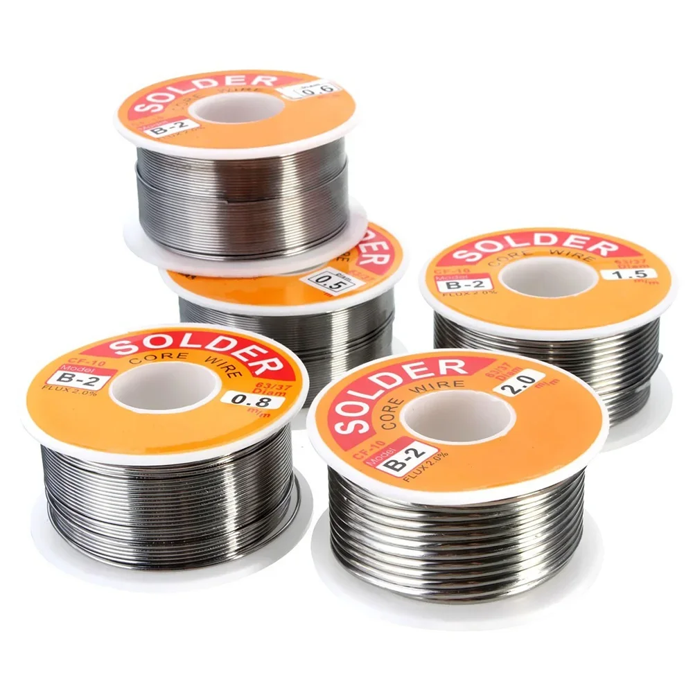STONEGO Tin Alloy 63/37 Solder Wire Rosin Core Flux 2% Reel Welding Line Electrical Soldering 50g 100g view 2