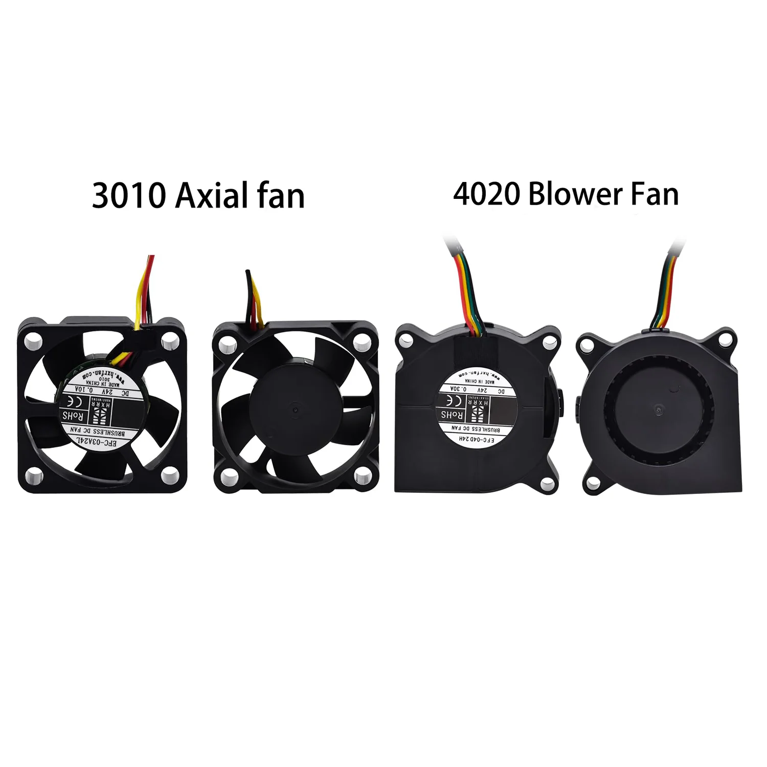Creality K1/K1C/K1 Max Extruder-Lüfter-Set 3010 Axiallüfter und 4020 Gebläselüfter DC24V Kühlung Hotend-Lüfter Hoher Luftstrom 3D-Drucker-Teil – Detail 5