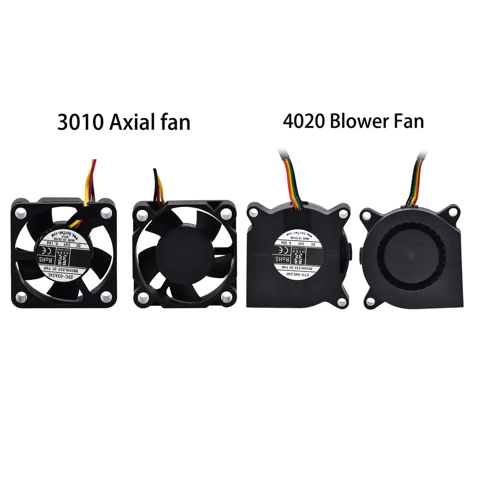 Creality K1/K1C/K1 Max Extruder Fan Kit 3010 Axial fan and 4020 Blower Fan DC24V Cooling Hotend Fan High Airflow 3D Printer part - 6