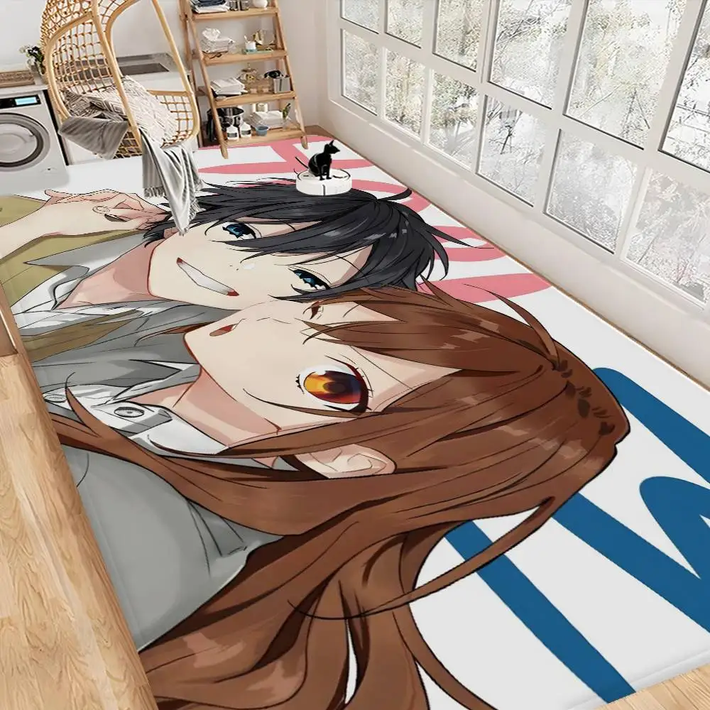 Anime Horimiya Good Quality Kitchen Mat Kids Room Bedroom Decoration Balcony Anti-Slip Doormat Living Room Alfombra