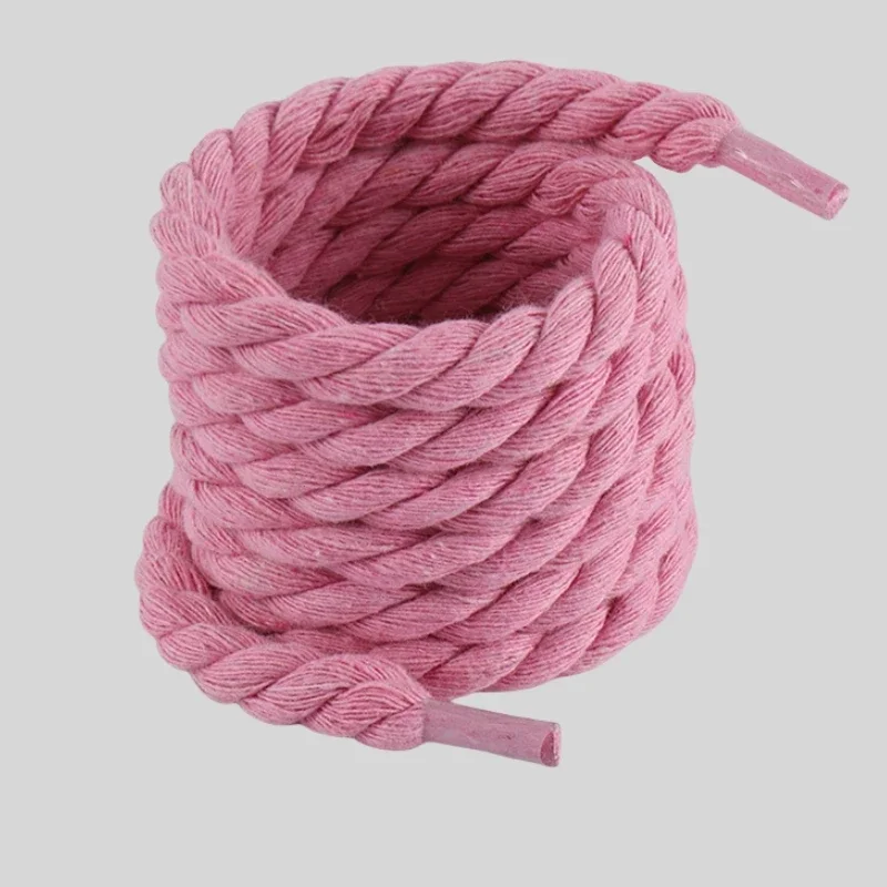 

2PCS 10mm Width Round Linen Shoelaces for Sneakers Suitable Board Shoes Canvas AF1/AJ Shoe Rope Sport Shoelace Decoration 100cm