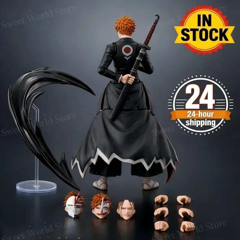 

В НАЛИЧИИ! НОВИНКА! Фигурка BLEACH SHFiguart SHF Курасаки Ичиго Гетсугатеншо, коллекционная модель из ПВХ, игрушка-кукла.