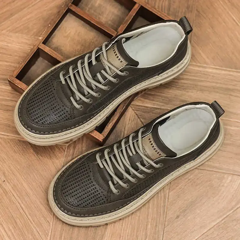 

Hip Hop Synthetic Leather Vintage Boots Men Chunky Best Men's Sneakers Size 46 Shoes Sports Exercise High Fashion School