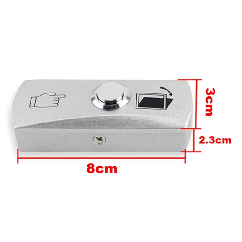 A47Z Zink-legierung LED Hintergrundbeleuchtung Tür Exit Release Push Button GATE TÜR Exit-Taste Für Access Control System