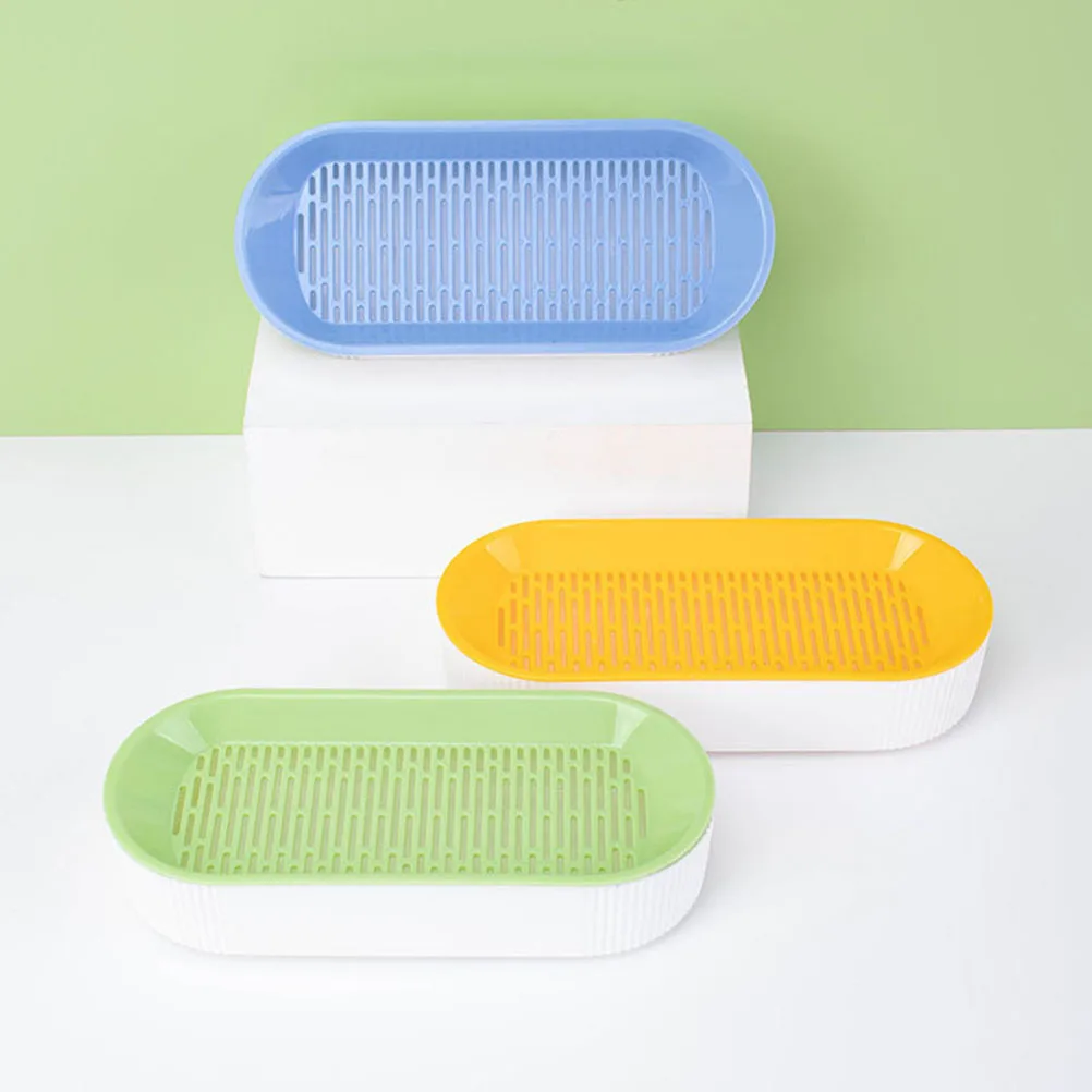 Juego de macetas con pajita para gatos, plástico duradero, área de plantación grande para interiores, fácil limpieza, planta hidropónica para mascotas, macetero sin suelo, 3 uds.