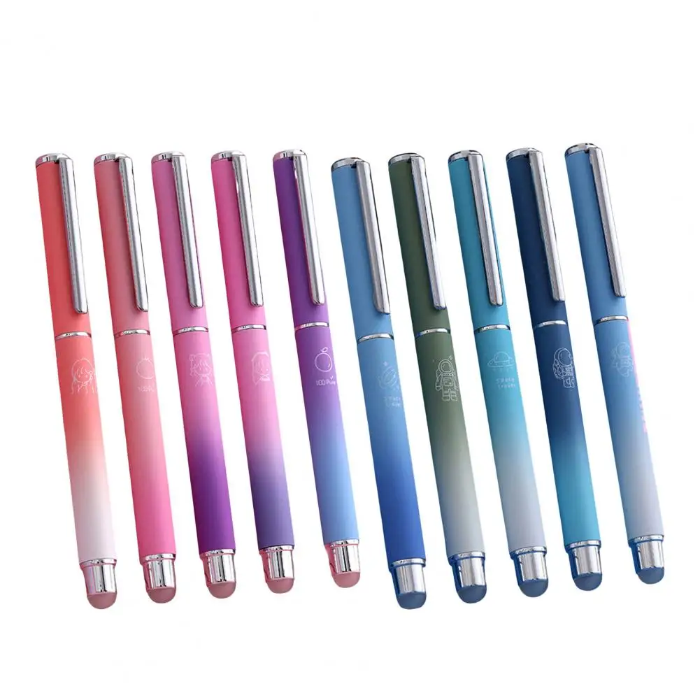 Juego de bolígrafos de Metal borrables de precisión, escritura suave, plumas estilográficas cómodas, tinta sin esfuerzo