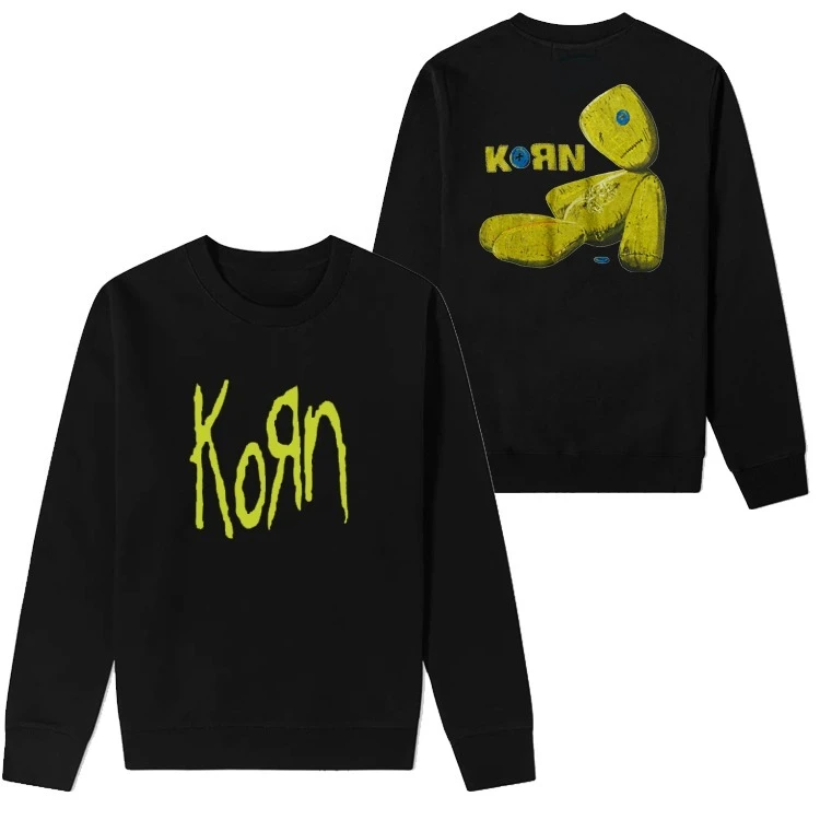 

Autumn Winter Korn Band Korn Band Rock Punk American Street Jumper Men Hip-hop Sports Sweater High Quality Cotton Women Top