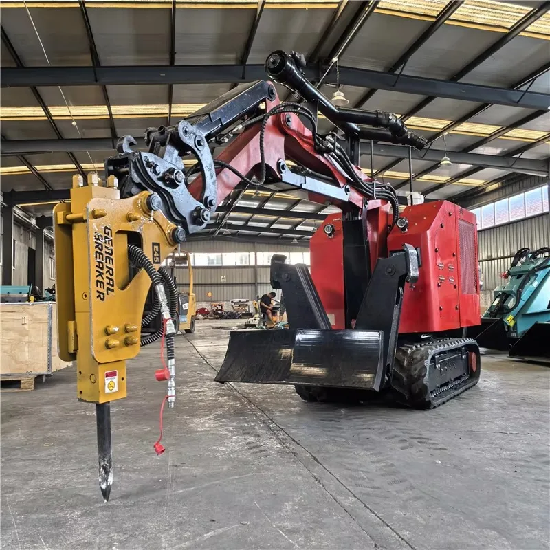 Remote Controlled Fire Rescue Demolition Robot Tracked Hydraulic Breaking Hazardous Collapse Site Obstacle Clearing Disaster