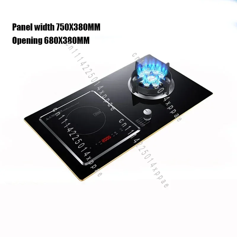 7.0KW Household Single-Burner Gas Stove/Electric Dual Purpose Stove/Toughened Glass Panel/Single Induction Cooker