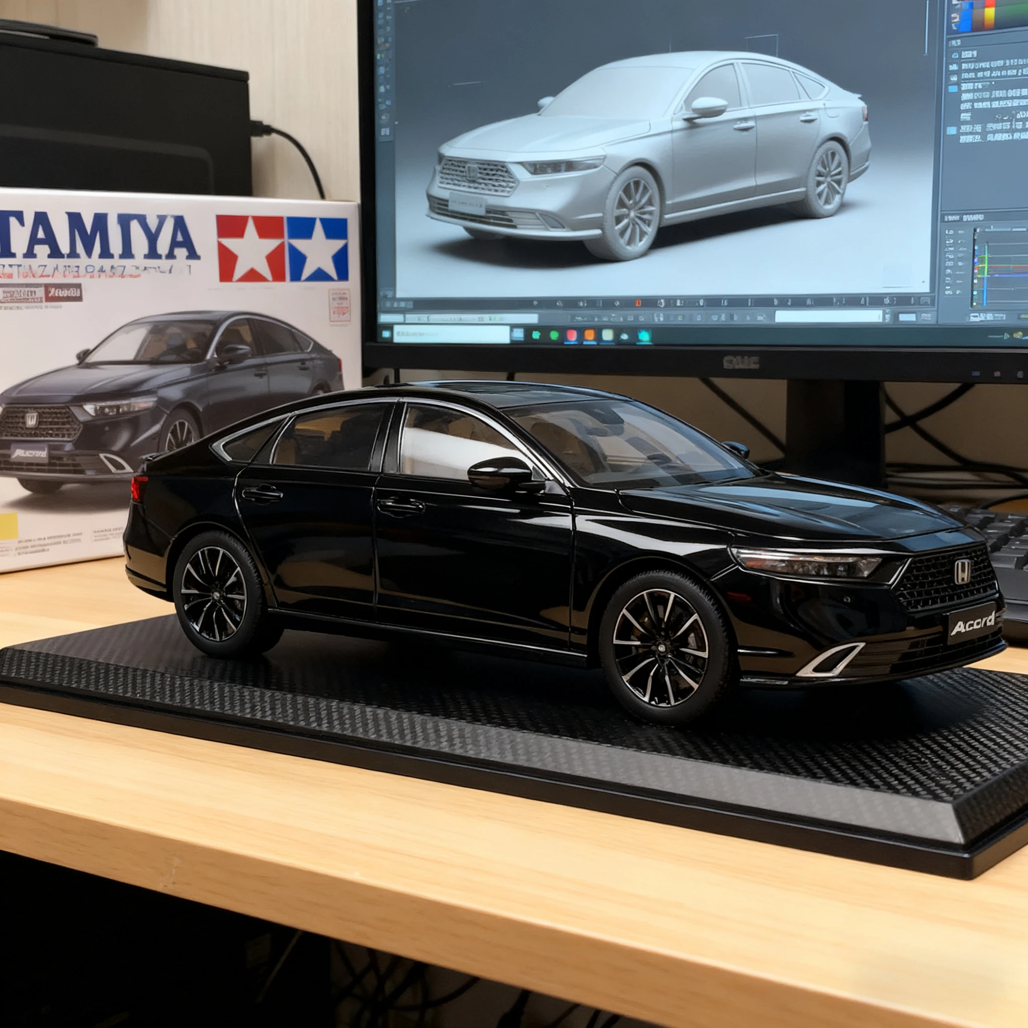 

1:18 Honda Accord Miniature Toy Car Models Alloy Diecast 6 Doors Opened Pull Back Sound Light Simulation Vehicle Toys Kids Gifts