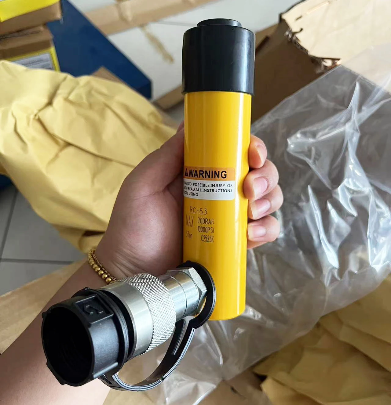 Enerpac Equivalent Single Acting Spring Return 30 Ton Hydraulic Cylinder Jack Ram with CE
