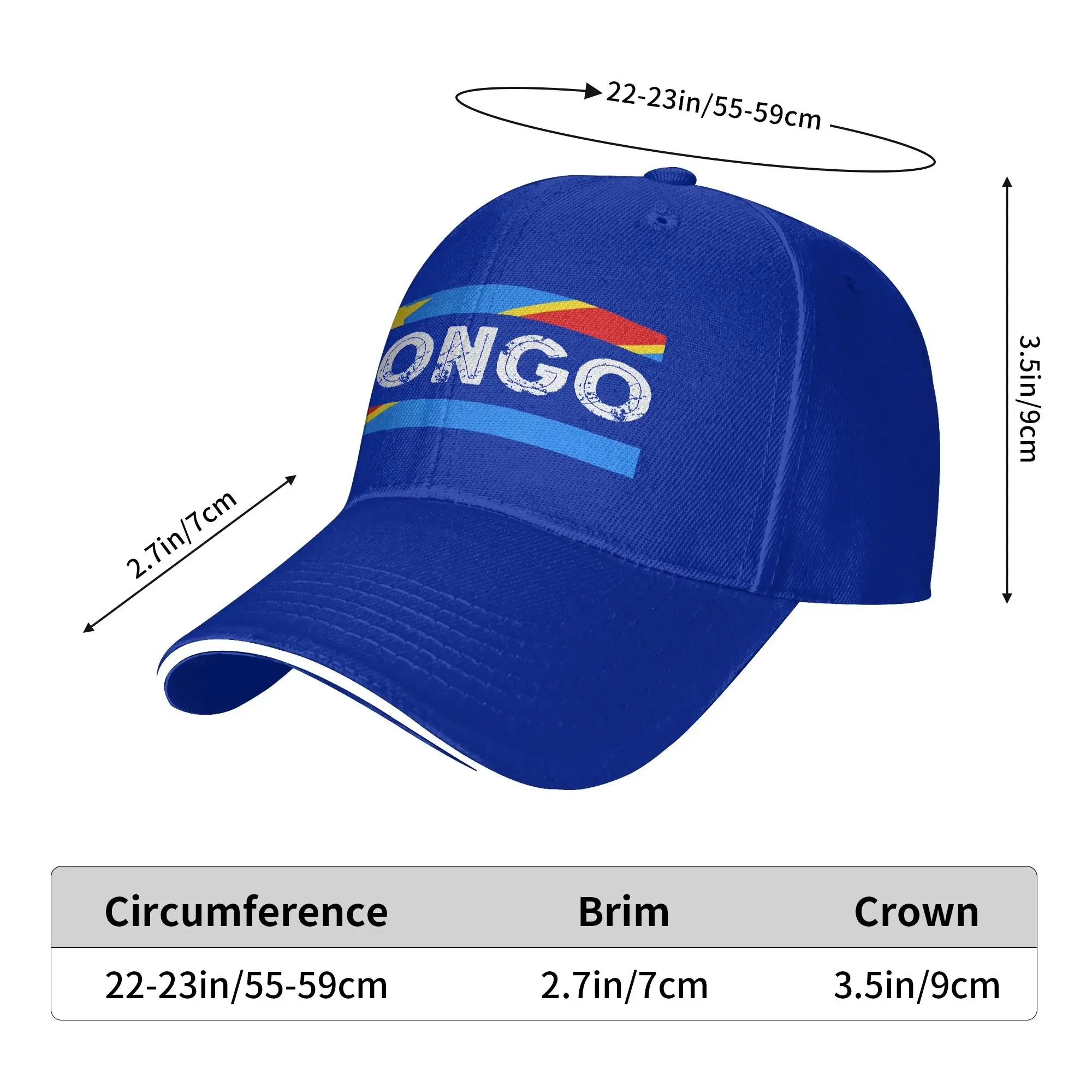 Baseball Cap With Flag Of Congo, For Outdoor Sports, Beautiful Y2k Design, Trucker Cap For The Sun, Men's Unisex Snapback Cap