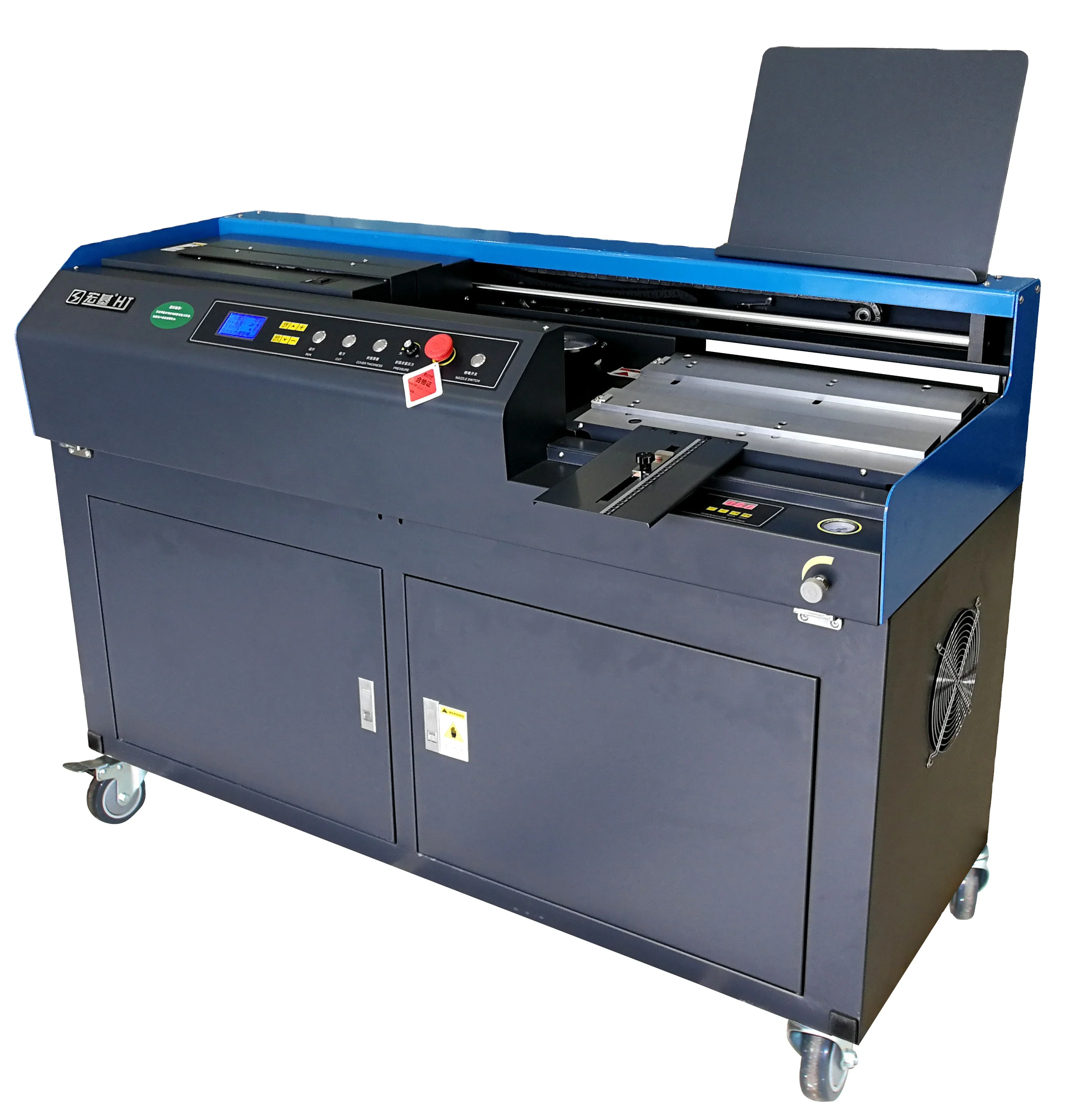 FRONT S2000P A3 Size PUR Perfect Binder Glue Binding Machine for Books Double Fan Suction Motor Spray Type tank 200-300 Books/h