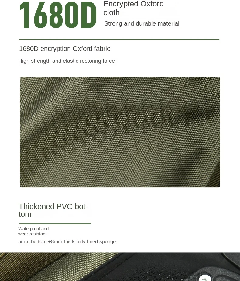 130L Outdoor-Trolley-Rucksack mit großem Fassungsvermögen, verdickte Aufbewahrungstasche mit Rädern, komplettes Set für Picknick- und Campingausrüstung – Detail 14