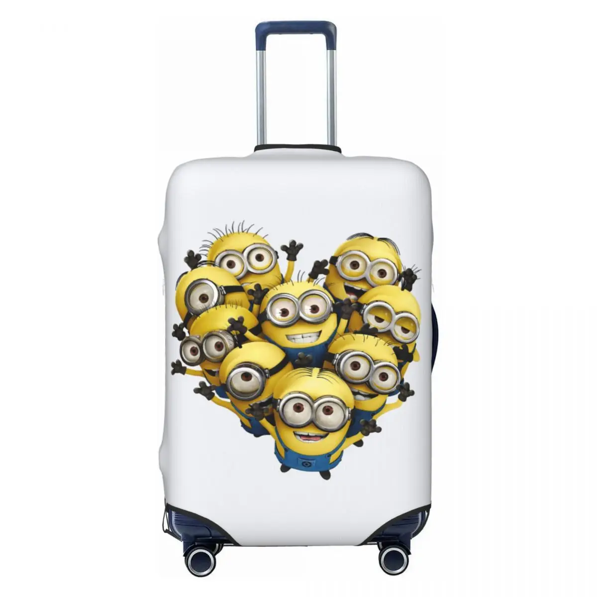 

Custom Funny M-Minions Cartoon Heart Luggage Cover Protector Elastic Travel Suitcase Covers