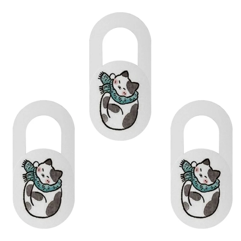 Fun Animal Design Privacy Cover Lens Protector Webcam Shield for Smartphones Tablets Laptops Computers Cameras Device 601E