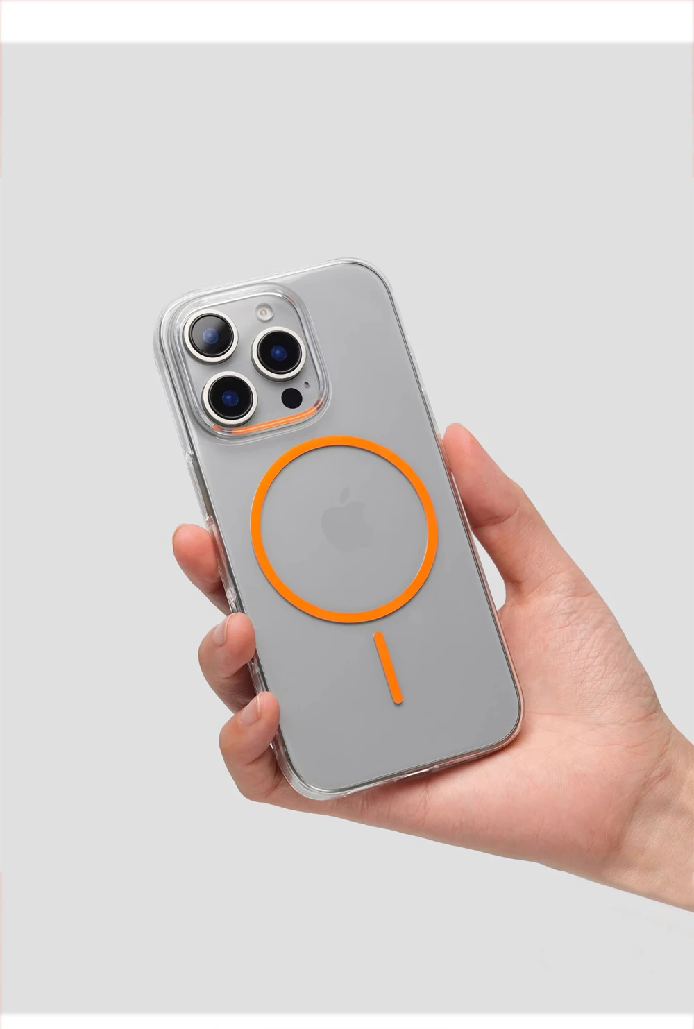 Ultradünne Transparente HD Einfache Hart-PC-Hülle für iPhone 18 17 16 15 Pro Max 14 13 12 mit Magsafe Magnetischer Drahtloser Ladeabdeckung – Detail 1